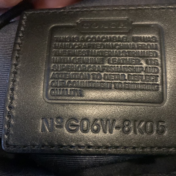 8K05 Hampton Signature Purse black canvas satchel - Picture 7 of 7